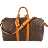 Louis Vuitton Monogram Canvas Keepall 45 Bandoulière Travel Bag