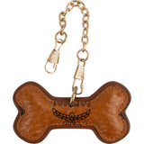 MCM Monogram Visetos Dog Bone Bag Charm