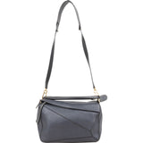 Loewe Grained Tricolor Leather Puzzle Handbag