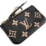 Louis Vuitton Leather Monogram Empreinte Bicolor Cles Key Pouch Wallet