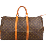 Louis Vuitton Monogram Canvas Keepall 50 Travel Bag