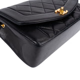 Chanel Quilted Lambskin 24K Gold Small Diana Single Flap Crossbody Bag
