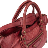 Balenciaga Pink Leather Classic City Handbag