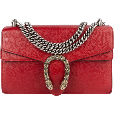Gucci Leather Dionysus Crystal Shoulder Bag