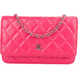 Chanel Quilted Lambskin Wallet On Chain Crossbody Bag