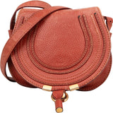 Chloé Grained Leather Small Marcie Saddle Crossbody Bag