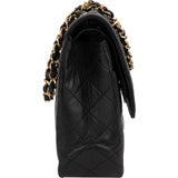 Chanel Quilted Lambskin Bicolor Double Flap Shoulder Bag