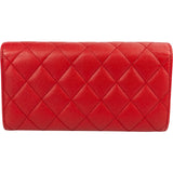 Chanel Quilted Caviar Leather Classic Flap Wallet