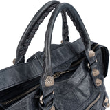 Balenciaga Blue Leather City Handbag