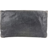 Balenciaga Grey Blue Leather GHW Envelope City Clutch