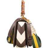 Gucci Monogram GG Supreme Studded Centennial Geometric Print Bamboo 1967 Crossbody Bag
