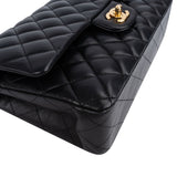 Chanel Quilted Lambskin Medium Double Flap Shoulder Bag