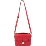 Louis Vuitton Red Leather Monogram Empreinte Métis Handbag