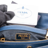 Prada Blue Saffiano Lux Galleria Handbag
