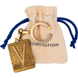 Louis Vuitton Vintage Golden Malletier 1854 Pendant Bag Charm Key Holder