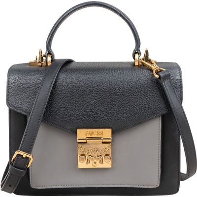 MCM Bicolor Leather Patricia Crossbody Handbag