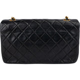 Chanel Quilted Lambskin 24K Gold Single Flap Crossbody Bag
