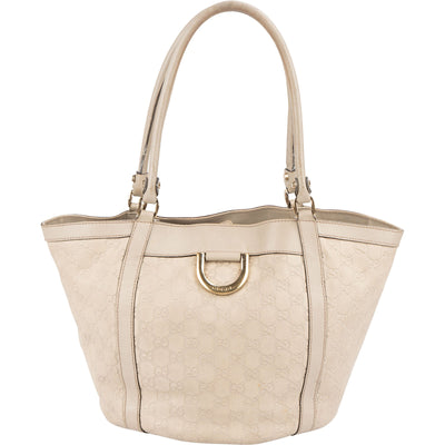 Gucci Guccissima Leather Abbey D-Ring Tote Shoulder Bag