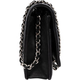 Chanel Camellia Embossed Lambskin Wallet on Chain Crossbody Bag