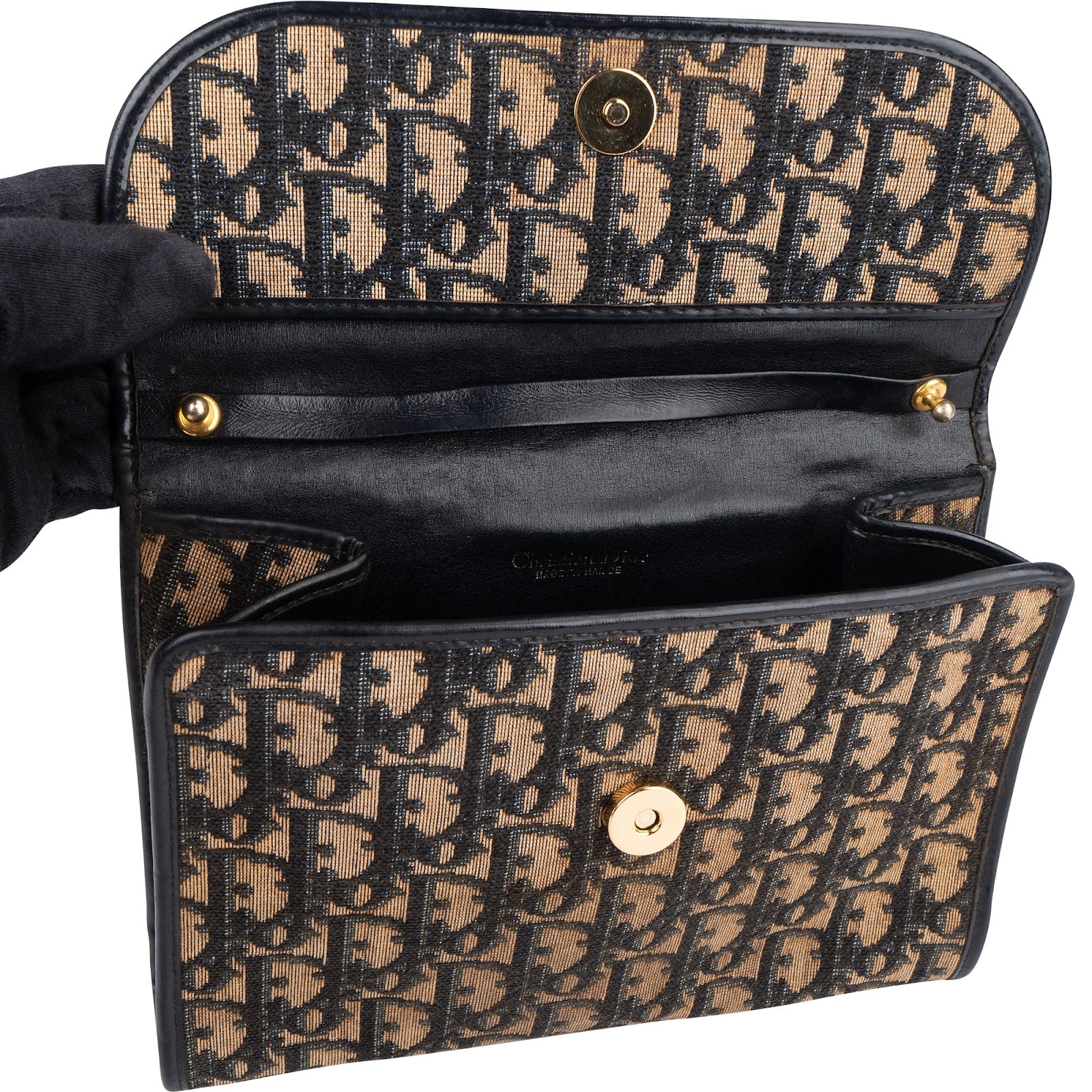 Christian Dior Trotter Monogram Clutch Bag - vintageandkickz