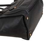 Céline Drummed Calfskin Luggage Handbag