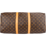 Louis Vuitton Monogram Canvas Keepall 50 Bandoulière Travel Bag