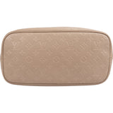 Louis Vuitton Taupe Monogram Empreinte Leather Neverfull MM Shoulder Bag