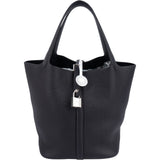 Hermès Taurillon Clemence Leather Caban Picotin Lock 22 Handbag