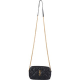 Saint Laurent Black Quilted Leather Becky Crossbody Bag