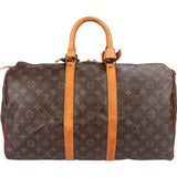 Louis Vuitton Monogram Canvas Keepall 45 Travel Bag