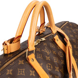 Louis Vuitton Monogram Canvas Keepall 60 Bandoulière Travel Bag