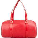 Louis Vuitton Red Epi Leather Soufflot Handbag