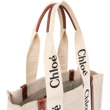 Chloé Canvas Woody Medium Shoulder Bag