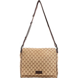 Gucci Monogram GG Canvas Messenger Crossbody Bag