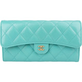 Chanel Quilted Lambskin Classic CC Single Flap Wallet