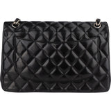Chanel Quilted Lambskin Jumbo Double Flap Crossbody Bag xx datacode - vintageandkickz