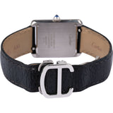 Cartier Silver Tone Tank Solo Watch