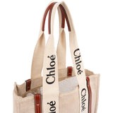 Chloé Canvas Medium Woody Tote Shoulder Bag
