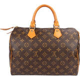 Louis Vuitton Monogram Canvas Speedy 30 Handbag