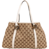 Gucci Monogram GG Twin Interlocking G  Shoulder Bag