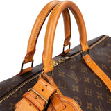Louis Vuitton Monogram Canvas Keepall 55 Travel Bag
