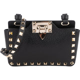 Valentino Garavani Grained Calfskin Rockstud Small Tote Crossbody Bag