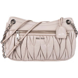 Miu Miu Grey Matelassé Nappa Leather Coffer Crossbody Bag