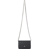 Chanel Quilted Caviar Leather Wallet On Chain Crossbody Bag
