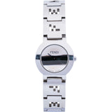 Fendi Silver Tone F Emblem Bracelet 3050L Women Watch