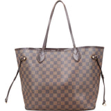 Louis Vuitton Monogram Damier Ebene Neverfull MM Shoulder Bag