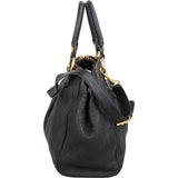 Miu Miu Vitello Daino Leather Tote Hobo Handbag