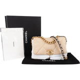 Chanel 19 Quilted Lambskin Single  Flap Crossbody Bag