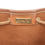 [🔄️B20 / F42] Christian Dior Honeycomb Canvas Bucket Shoulder Bag - vintageandkickz