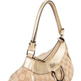 Gucci Monogram GG Canvas Abbey D-Ring Hobo Shoulder Bag